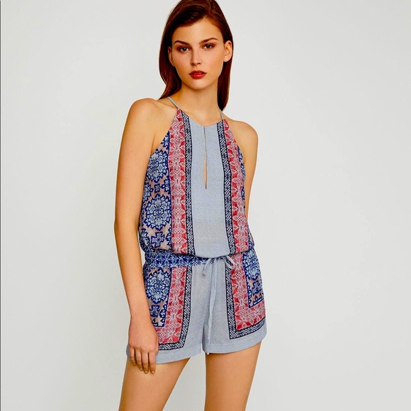BCBG Junpsuit Romper Tyra Blossoms Print - Picture 2 of 6